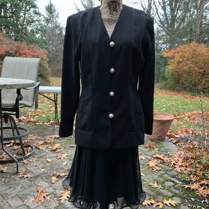 JS Collection Beautiful elegant formal suit with flared skirt